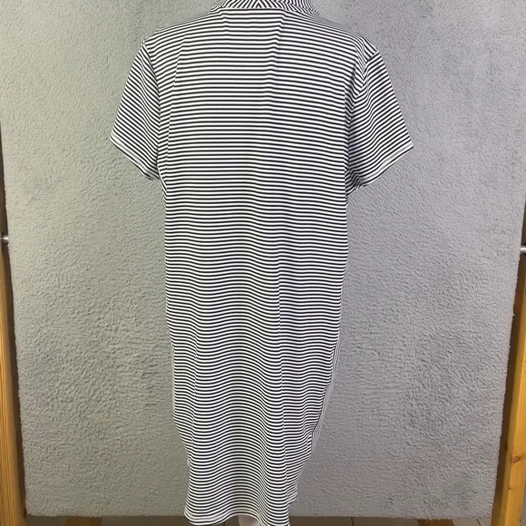Tommy Bahama Shift Womens XL Black White Dress Aubrey Cassia Striped IslandZone - Picture 2 of 9